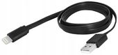 KABEL USB IPHONE Lightning 1m 8PIN Czarny Płaski 100cm 8471