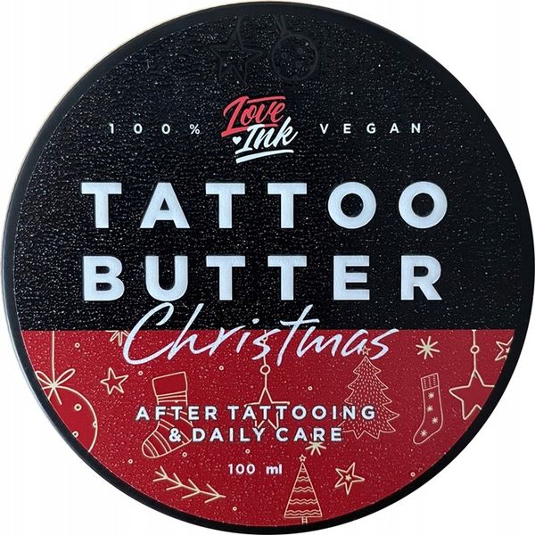 MASŁO KREM do PIELĘGNACJI TATUAŻU LOVEINK Tattoo Butter PIERNIK 100 ml zdjęcie 1