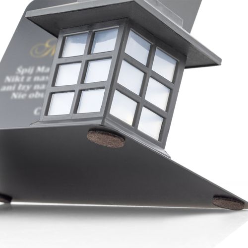 Znicz solarny i podstawka z nadrukiem dla WĘDKARZA, LED, OZDOBNY na Arena.pl