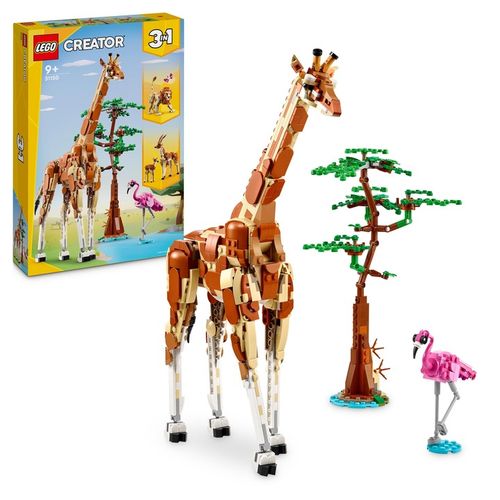 LEGO Creator 3w1 Ruchome Figurki Dzikie zwierzęta z safari 31150 Żyrafa Lew na Arena.pl