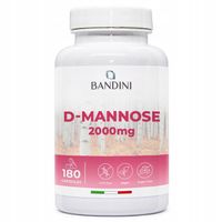 Bandini D-Mannoza 2000mg w Porcji - 180 Kapsułek Wegetariańskich