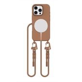 Etui Tech-Protect Magnecklace z Smyczą MagSafe DO iPhone 16 Pro Brązowe