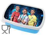 Pojemnik śniadaniowy - Piłka Nożna - Ronaldo,Messi,Neymar
