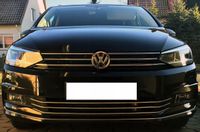 VW TOURAN 5T - Listwy CHROM Grill Zderzak Atrapa
