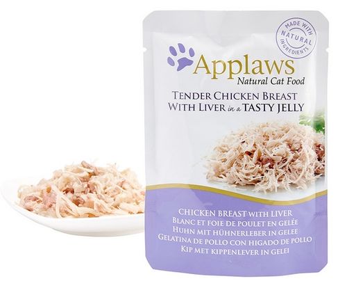 Applaws saszetka dla kota kurczak z wątróbką w galaretce 70g na Arena.pl