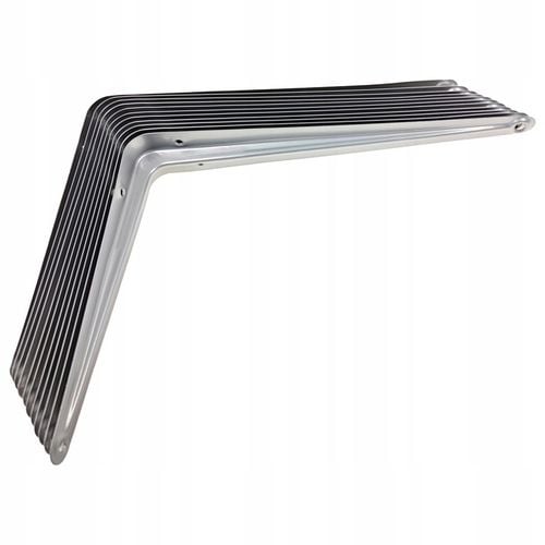 KĄTOWNIK WSPORNIK pod PÓŁKĘ PÓŁKI 250x200 mm SREBRNY SZARY zestaw, 10 na Arena.pl