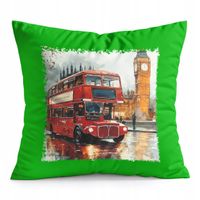 PODUSZKA ZIELONA PREZENT - ANGLIA BIG BEN WIELKA BRYTANIA