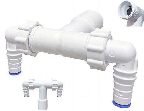 PODWÓJNY SYFON NADTYNKOWY DN 32/40 - DO PRALKI I SUSZARKI, ZAWÓR na Arena.pl