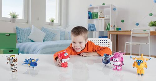 Figurka Albert Super Wings samolot robot Cobi na Arena.pl