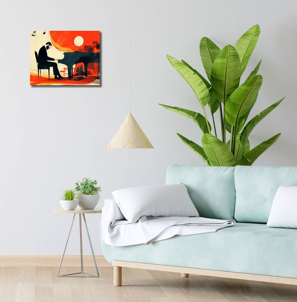 Obraz 40x30cm Pianista zdjęcie 2