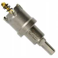 Otwornica widiowa GEKO 30 mm do metalu z wiertłem tytanowym TCT koronka