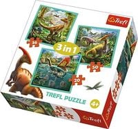 Puzzle 3w1 - Niezwykly swiat dinozaurow