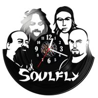 Zegar ścienny z płyty winylowej Soulfly 870.14