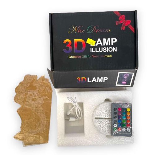 Lampka Nocna Syrenka 3D Zdalnego Sterowania na Arena.pl