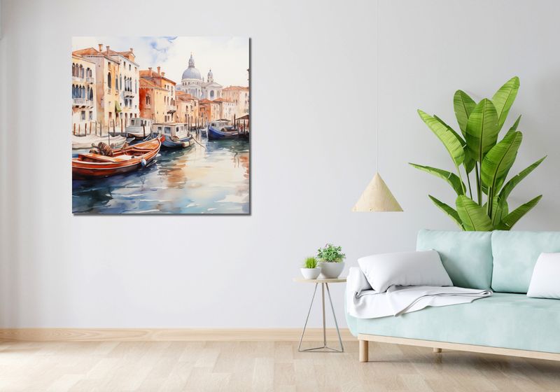 Obraz 100x100cm Wenecka Impresja zdjęcie 2