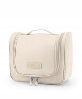 Kosmetyczka Podróżna Na Prezent Pojemna Na Zamek PUCCINI Beżowa QML013-6A