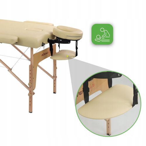 ŁÓŻKO STÓŁ DO MASAŻU SKŁADANY SOFIA LIGHT WYSOKI KOMFORT PIANKA 5CM na Arena.pl