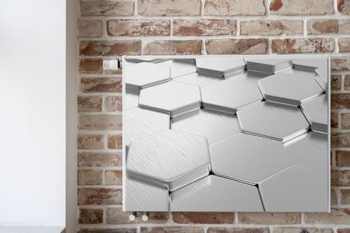 Mata MAGNETYCZNA Kaloryfera Heksagony Nowoczesny Wzór 3D 90cm x 60cm na Arena.pl