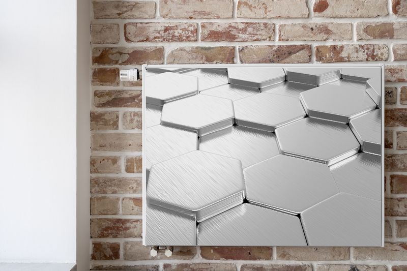 Mata MAGNETYCZNA Kaloryfera Heksagony Nowoczesny Wzór 3D 120cm x 60cm zdjęcie 6