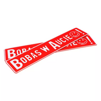 Tablice rejestracyjne indywidualne – Bobas w aucie