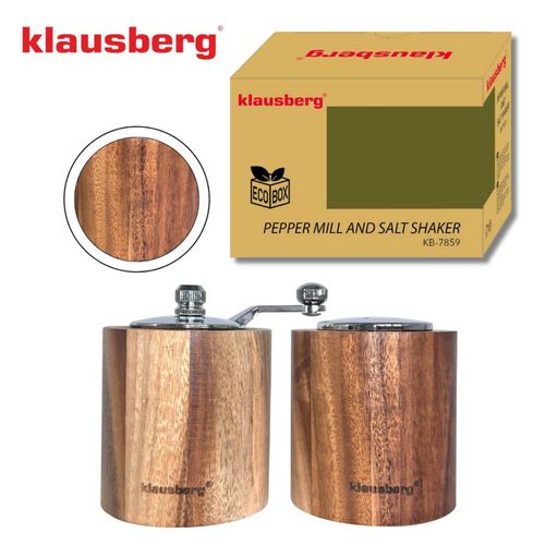 akacjowy młynek do pieprzu + solniczka klausberg kb-7859 na Arena.pl