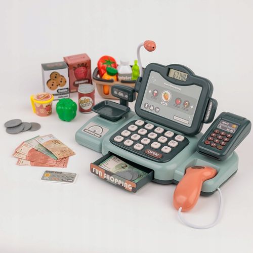 KASA FISKALNA SKLEPOWA INTERAKTYWNA SKANER WYŚWIETLACZ LCD DZWIĘK AKCESORIA na Arena.pl