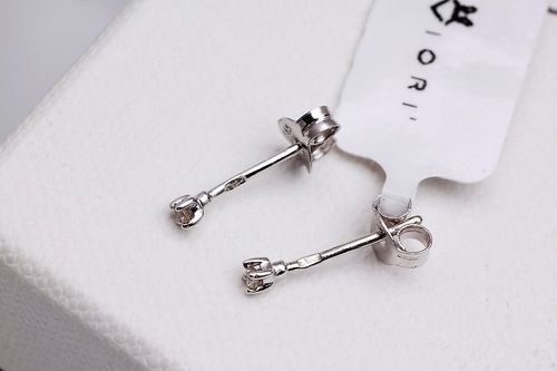 Złote kolczyki KBD0507 - Diament na Arena.pl