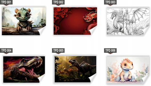 Fototapeta PREMIUM STRUKTURA ZMYWALANA zielony smok na tle natury na Arena.pl