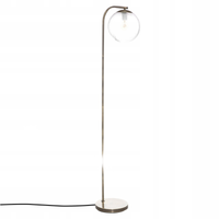 LAMPA PODŁOGOWA metalowa SZKLANA OKRĄGŁA 153 cm