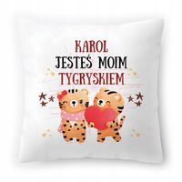 Poduszka Dla Karola Na Urodziny Ze Zdjęciem Na Prezent Biała 40X40 Cm