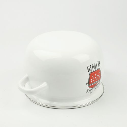 ZESTAW 4 GARNKÓW EMALIOWANYCH Z POKRYWAMI TRADYCYJNE GARNKI EMALIOWANE na Arena.pl