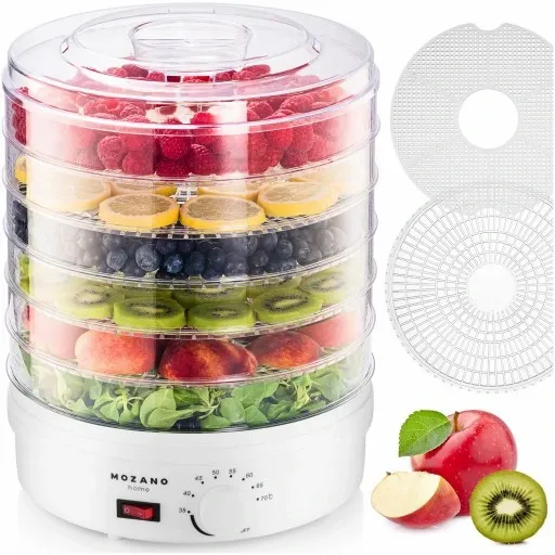 DUŻA SUSZARKA DO OWOCÓW WARZYW GRZYBÓW ZIÓŁ MOCNA 500W 6 SIT ZESTAW zdjęcie 1