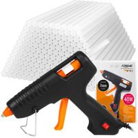 MOCNY PISTOLET DO KLEJU KLEJENIA NA GORĄCO KLEJARKA + BARDZO DUŻO KLEJU 1KG