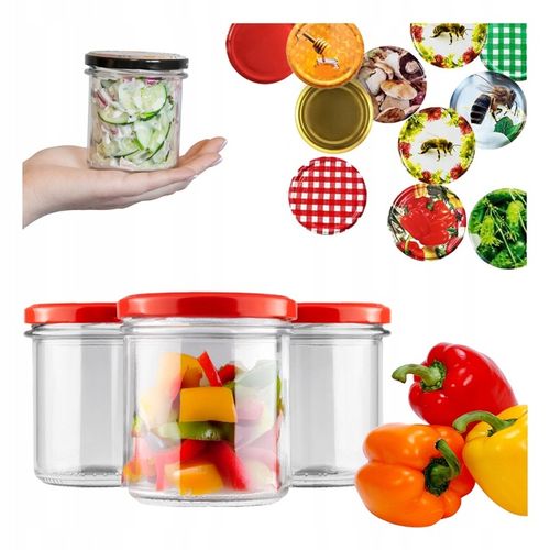 15x SŁOIK 350ml MIÓD DŻEM MIĘSO PASZTET PRZETWORY SŁOIK PROSTY Z ZAKRĘTKĄ na Arena.pl