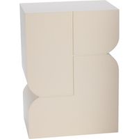 STOLIK POMOCNICZY MDF 30,5 X 20 X 42,5 CM BEŻOWY DO SALONU SYPIALNI BIURA