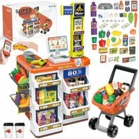 SUPERMARKET SKLEP DLA DZIECI STRAGAN KASA WAGA KOSZYK WÓZEK SMARTFON MATADI