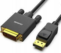 BENFEI ADAPTER DisplyPort na DVI FullHD 1080p PRZEJŚCIÓWKA 1,8M