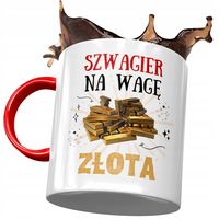 Kubek Czerwony Dla Szwagra Na Urodziny Na Prezent Z Nadrukiem Ze Zdjęciem