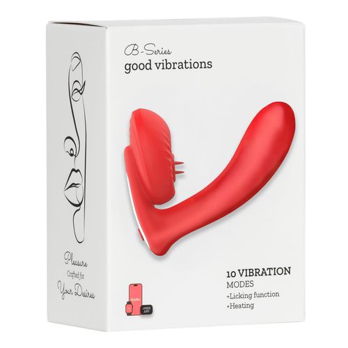 silicone vibrator 10 vibration modes, licking, heating + app control na Arena.pl