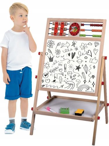 TABLICA DREWNIANA DWUSTRONNA KREDOWA MAGNETYCZNA na Arena.pl