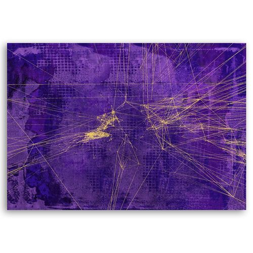 Deco Panel, Fioletowa abstrakcja 2 60x40 na Arena.pl
