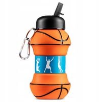 SKŁADANY BIDON PIŁKA DO KOSZYKÓWKI prezent dla koszykarza sportowca 550ml