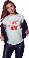 Koszulka T-shirt na PREZENT dla ŻONY I LOVE HIM