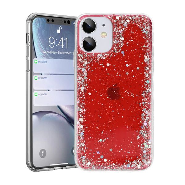 Brilliant Clear Case do Iphone 12 Pro Max Czerwony zdjęcie 1