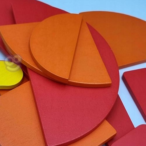 Drewniana Układanka Klocki GRA Karty Zadania EDU 40 Wzorów 50 Elementów na Arena.pl