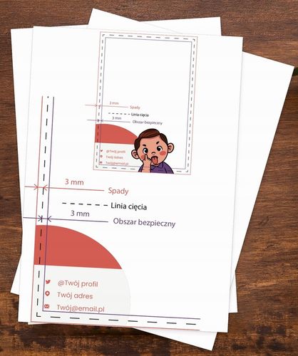 Wizytówki DRUK z projekt Canva 300 szt GRUBE 350g na Arena.pl