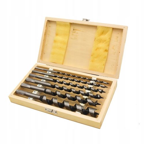 Wiertła do drewna 230MM zestaw wierteł 6-25 mm +box POLSKA MARKA na na Arena.pl