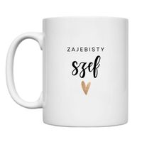 KUBEK "ZAJEBISTY SZEF" Wzór - Klasyczny 330 ml