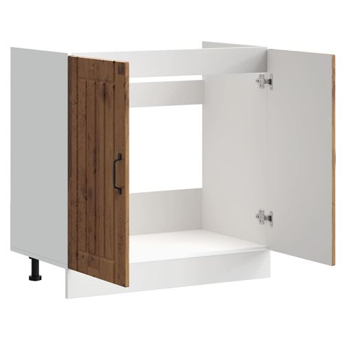 Szafka pod zlewozmywak „Lucca” Stare drewno Drewno klejone na Arena.pl