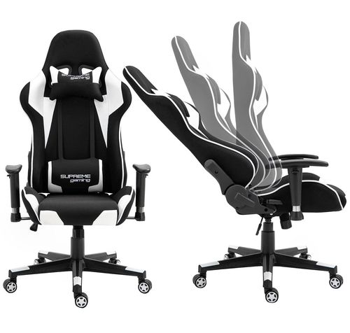fotel gamingowy extreme playmaker black/white na Arena.pl